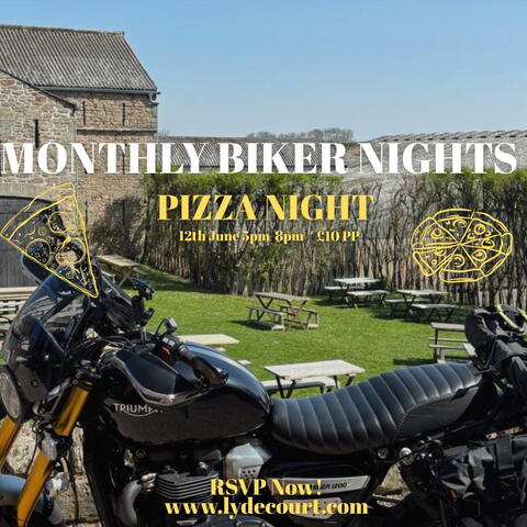 Pizza Biker Night At Lyde Court