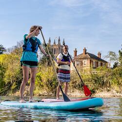 paddle-boarding through hereford city