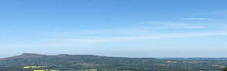 Hill-top view from climbing the Jack trail in Mortimer Forest