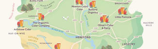Herefordshire Food Safari Map