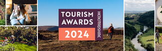 A banner for the Visit Herefordshire Tourism Awards 2024