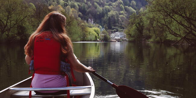 canoeing on the Wye