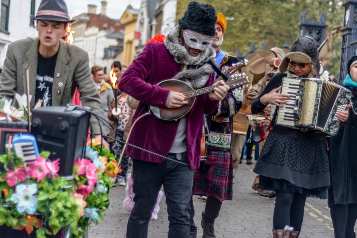  Musicians in the Street Carnival