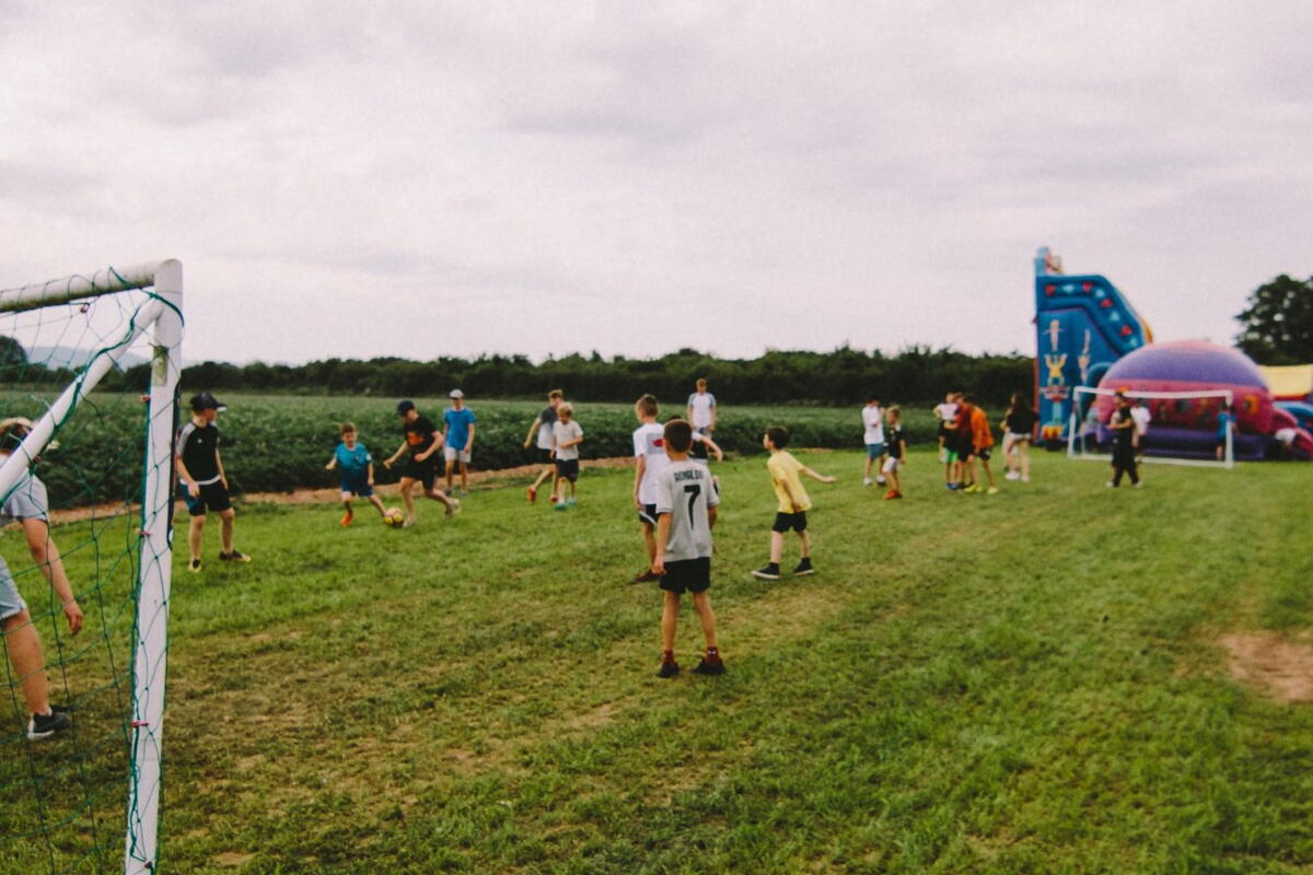 Kids Playing football
