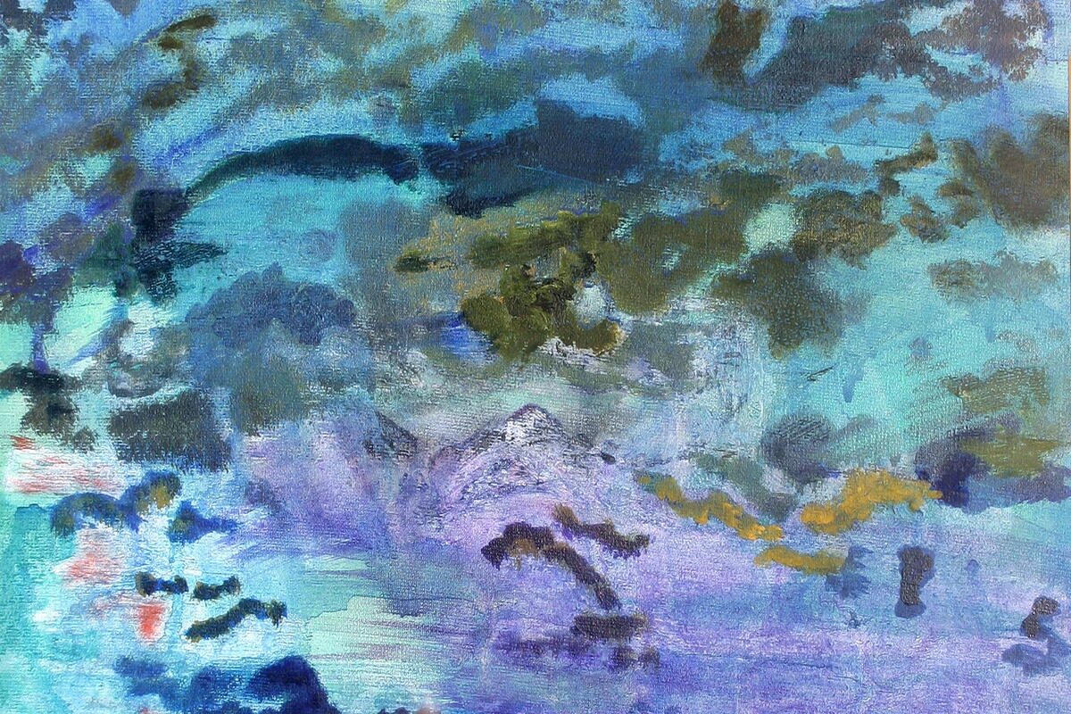 Rock Pool painting by Sue Maud