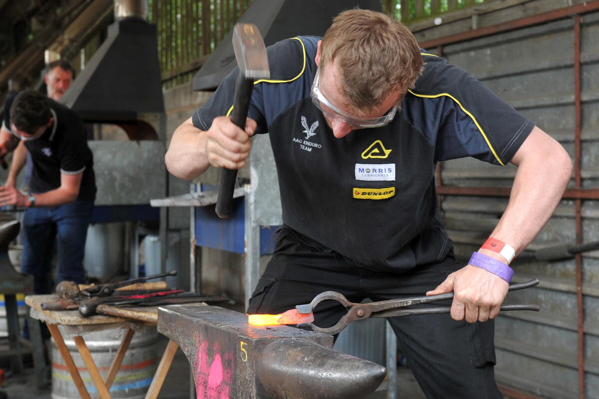 Person doing Farriery