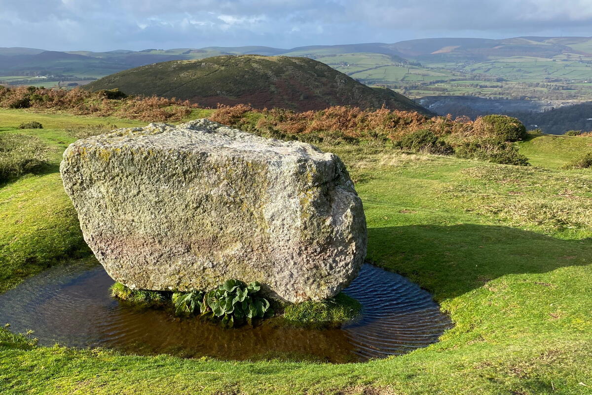 Whet Stone - Large stone with beautiful view