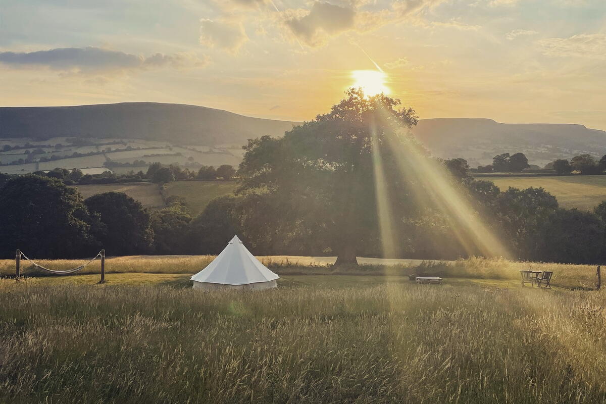 Sunset over the Black Mountains