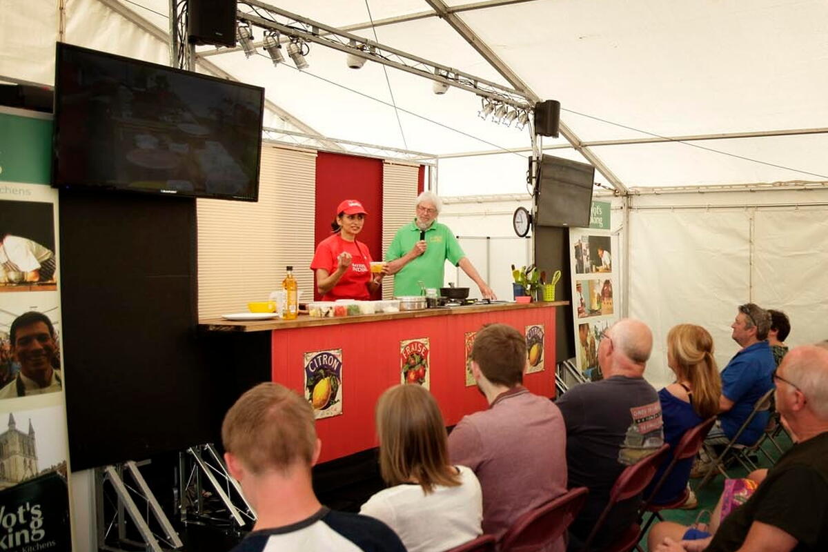 Demonstrations at Eastnor Chilli Festival