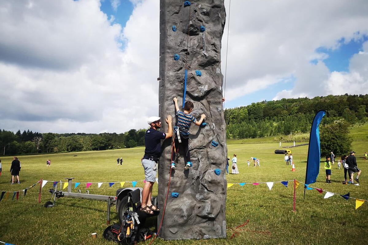 Climbing wall experience