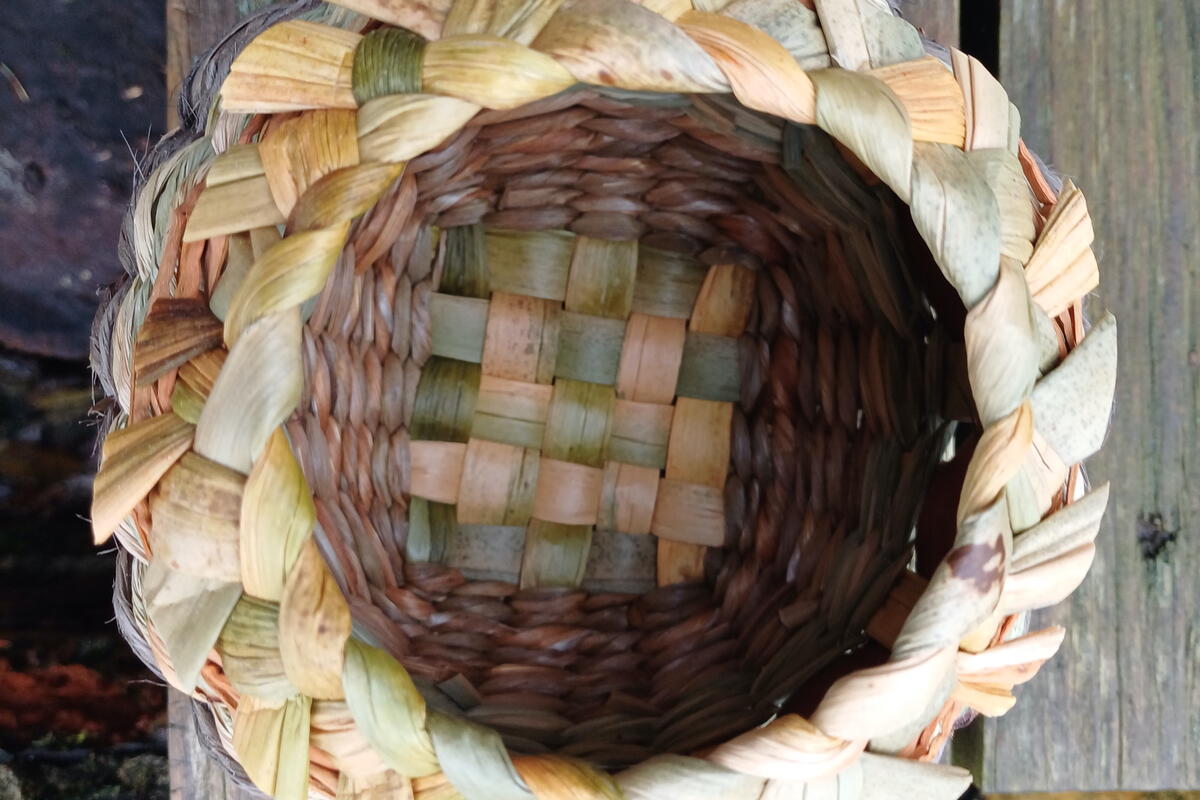 Woven willow basket