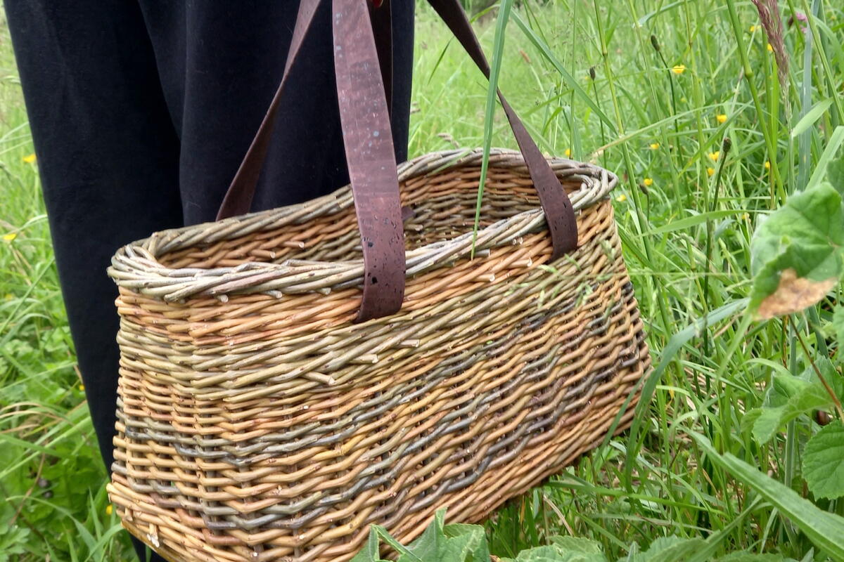 Woven willow basket