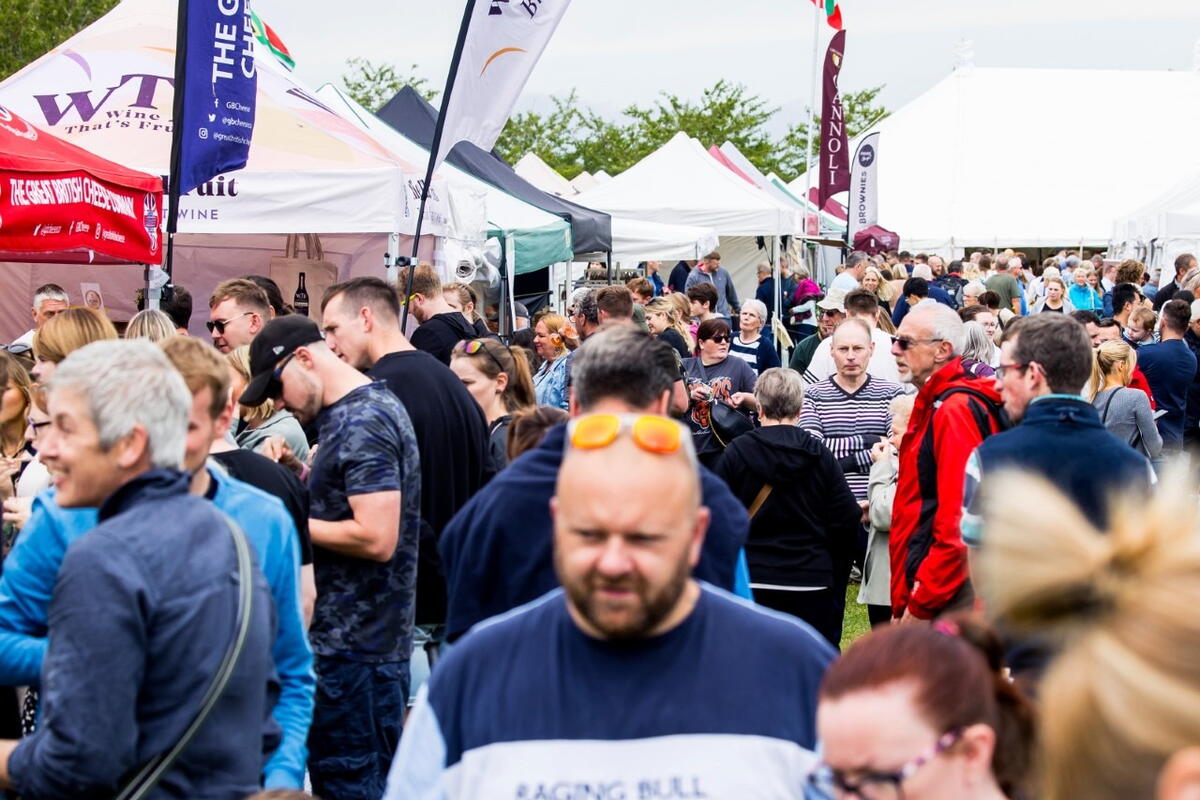 Crowds at food festival