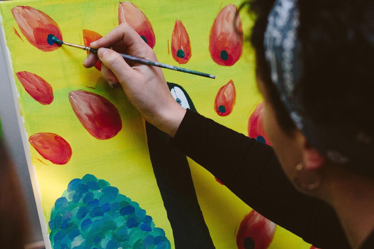 Painting party canvas painting