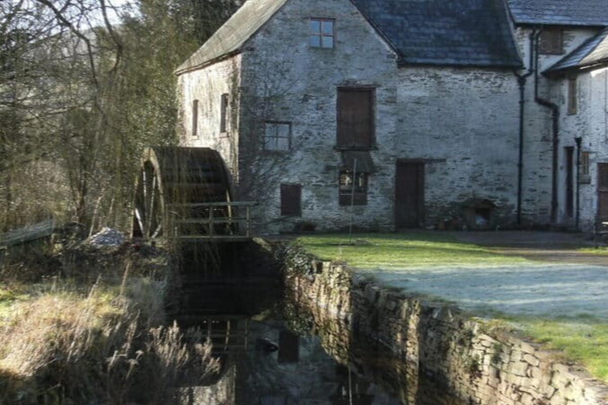 old mill with water wheel