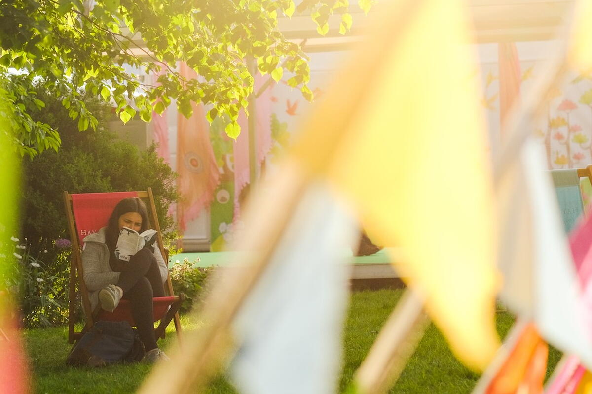 People Relaxing Reading a book