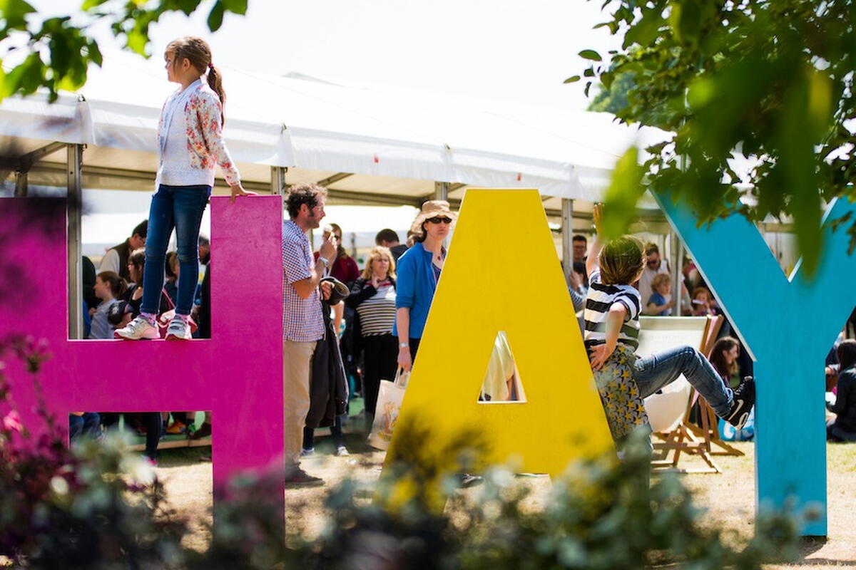 Hay Festival Sign