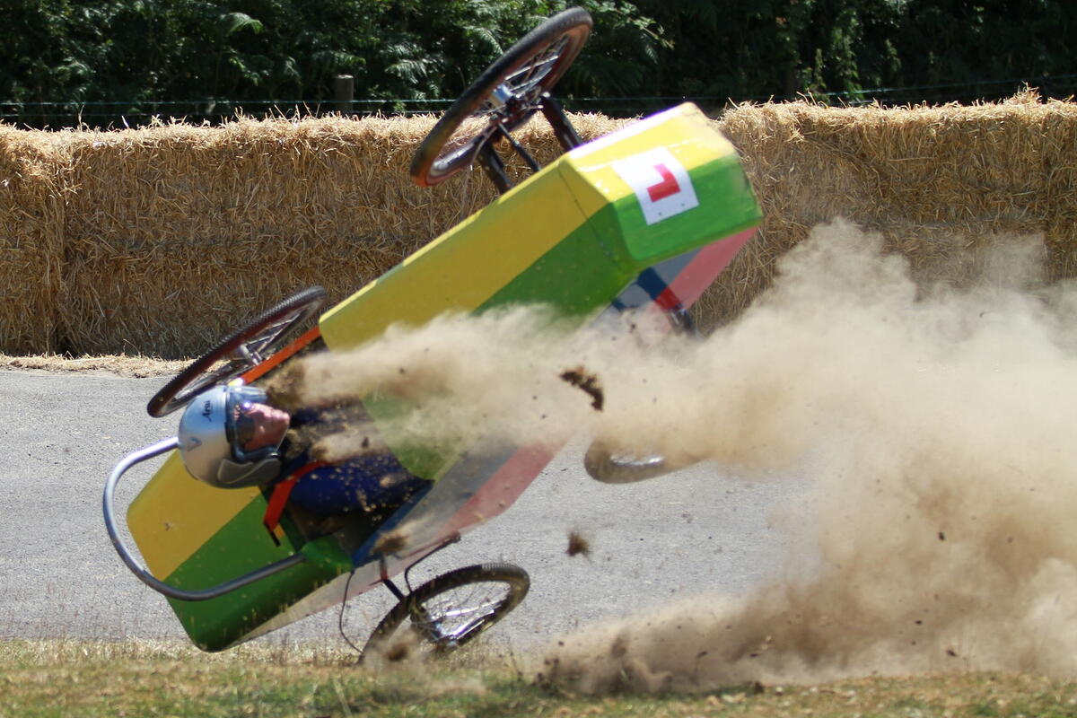 Soap box crash
