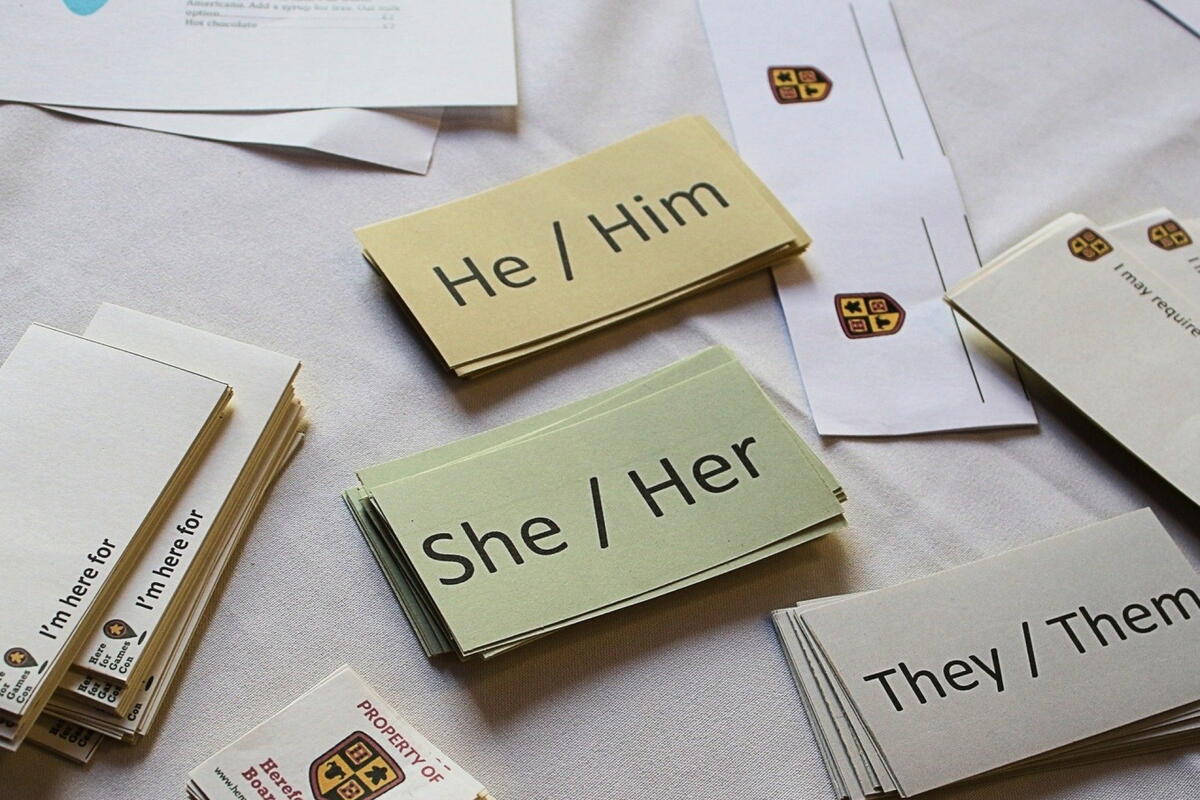 pronoun cards