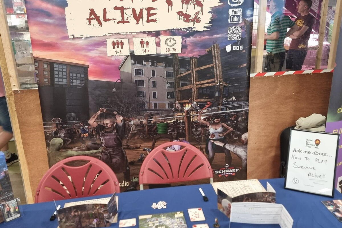 close up of survive alive game