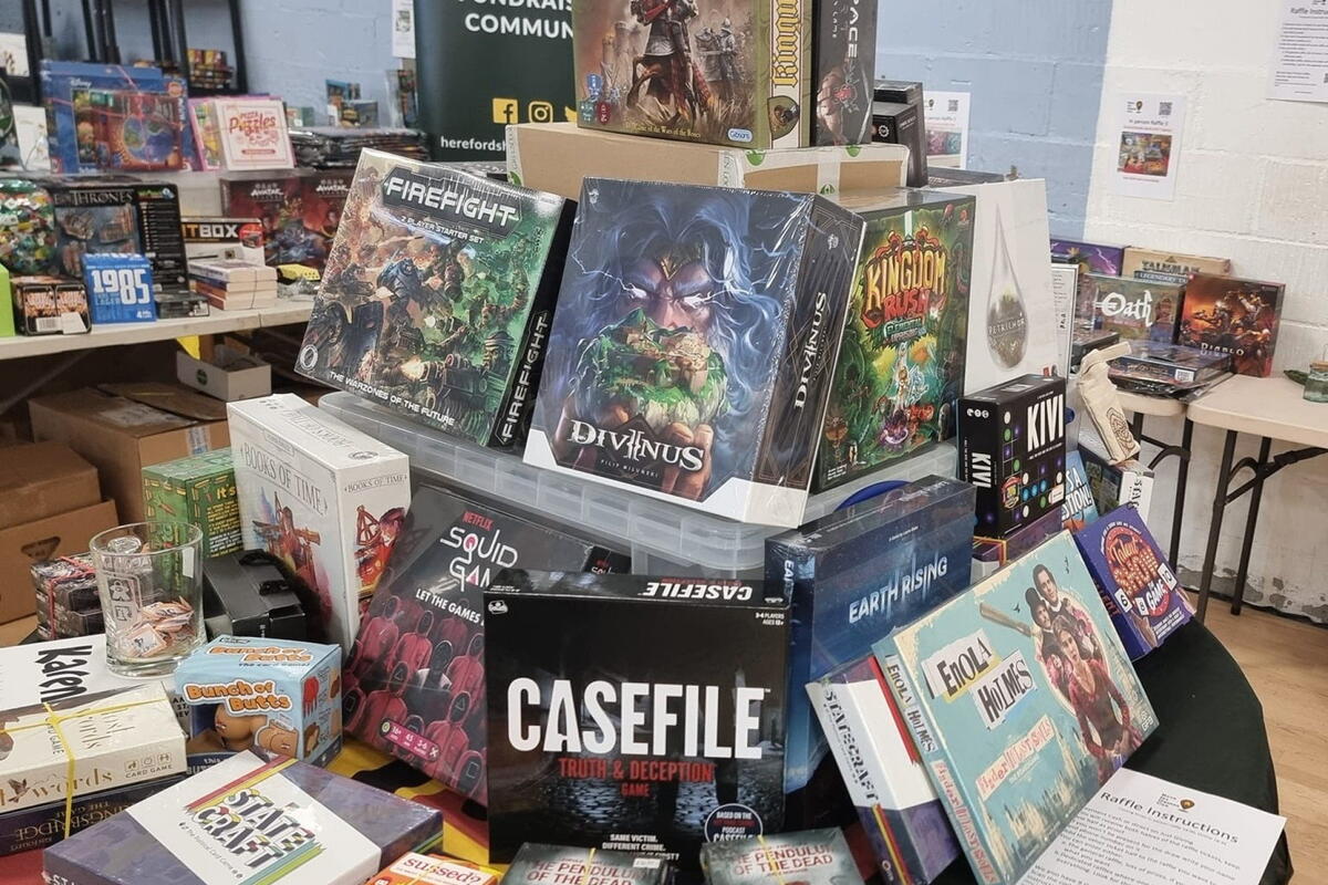 close up of various board games
