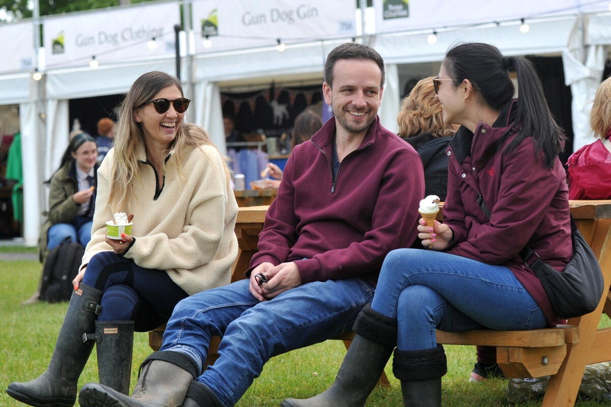 people sat chatting
