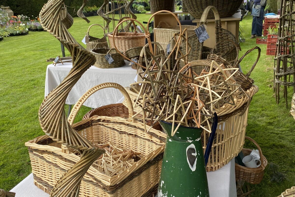 wicker baskets & sculptures