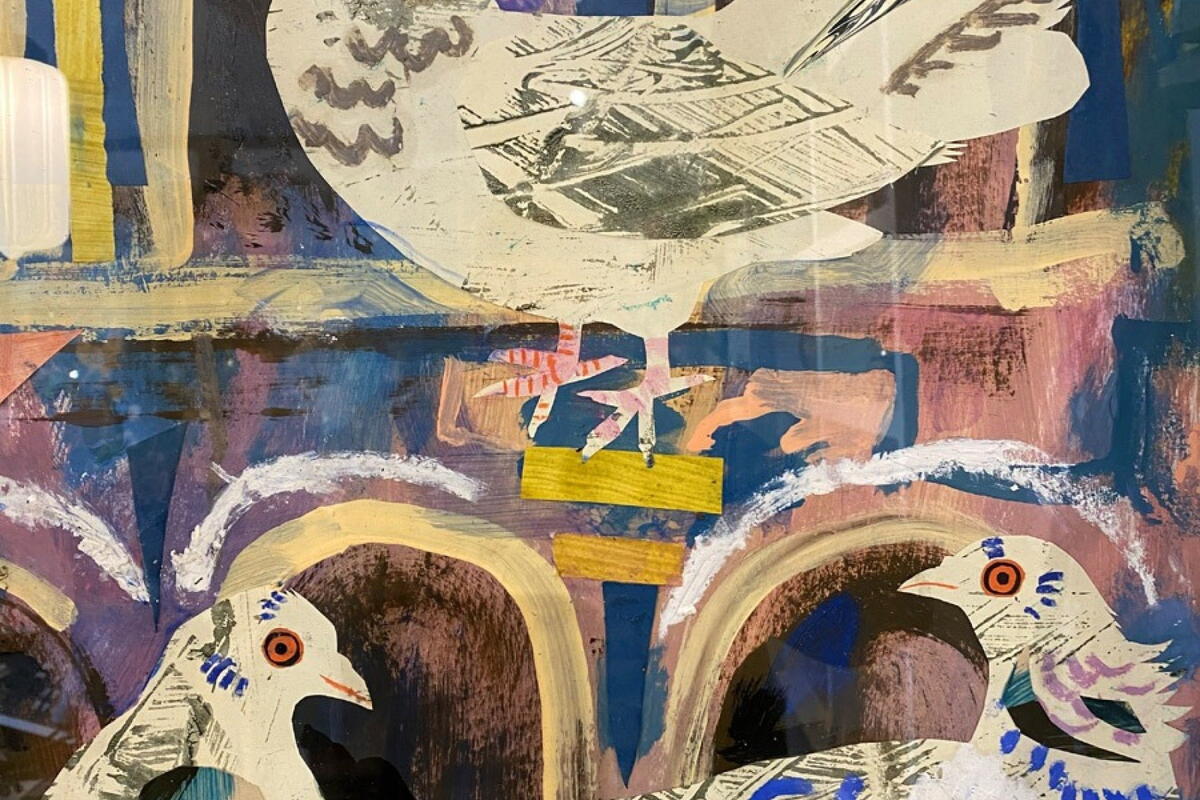 Mark Hearld Pigeon Collage