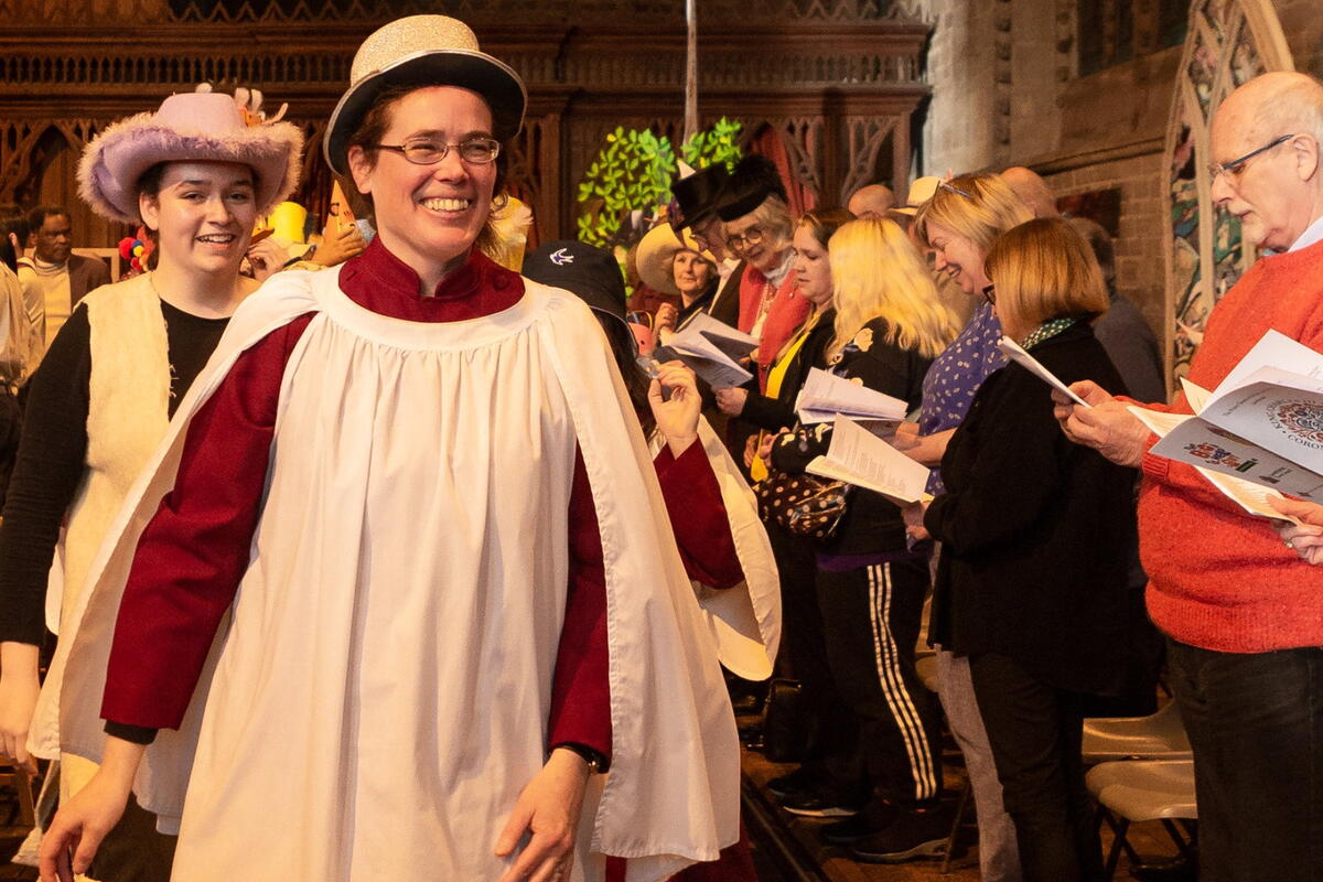 hat parade Leominster Priory