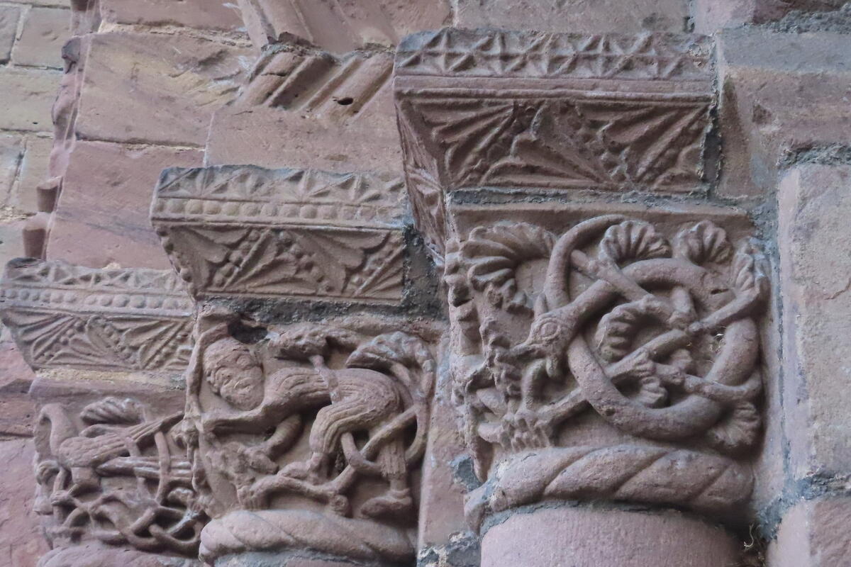 12th century sculpture, Leominster Priory