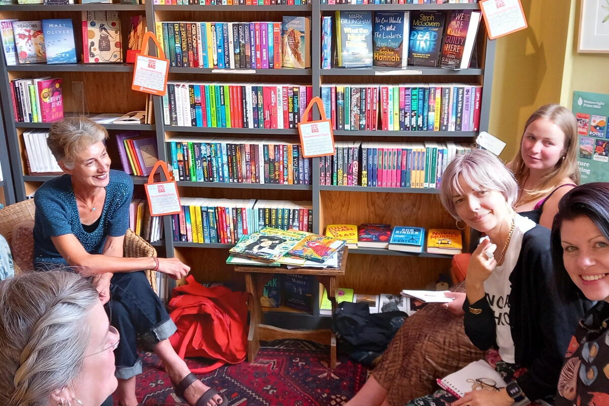 Bookshop visits & author talks (photo shows Catherine Barr at North Books)