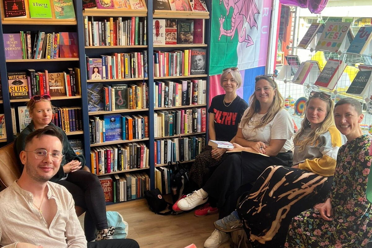 Bookshop visits & authors talks (photo shows Jack Strange at Gay-on-Wye)