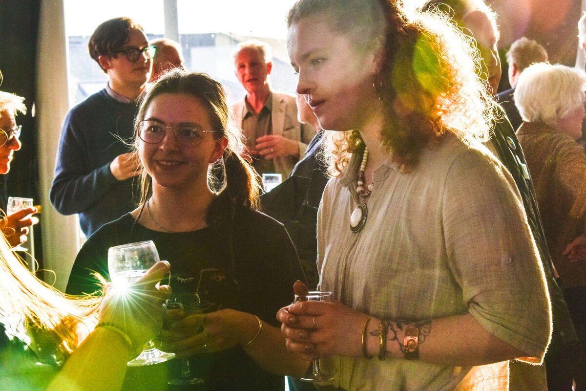 Intense post-screening discussion