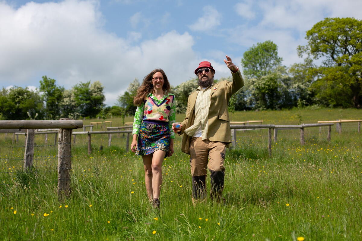 Your hosts, Tom and Lydia