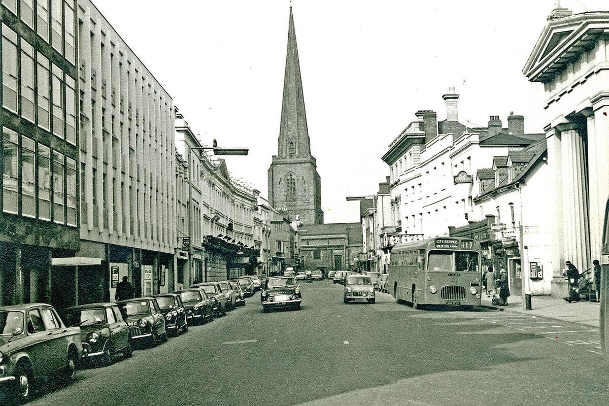 Historic image of Hereford in black and white