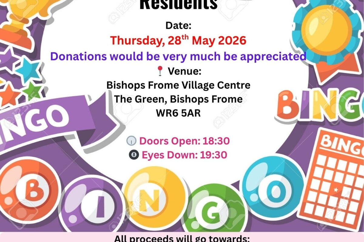 An evening of fun, laughter, and community 💜 Join us on 28 May for Bingo Night—doors open 18:30, eyes down 19:30. Enjoy games, prizes, and refreshments while supporting residents at The Chace Residential Home. Every little bit helps 💖