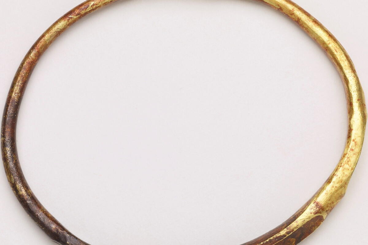 Viking treasure - a gold bracelet