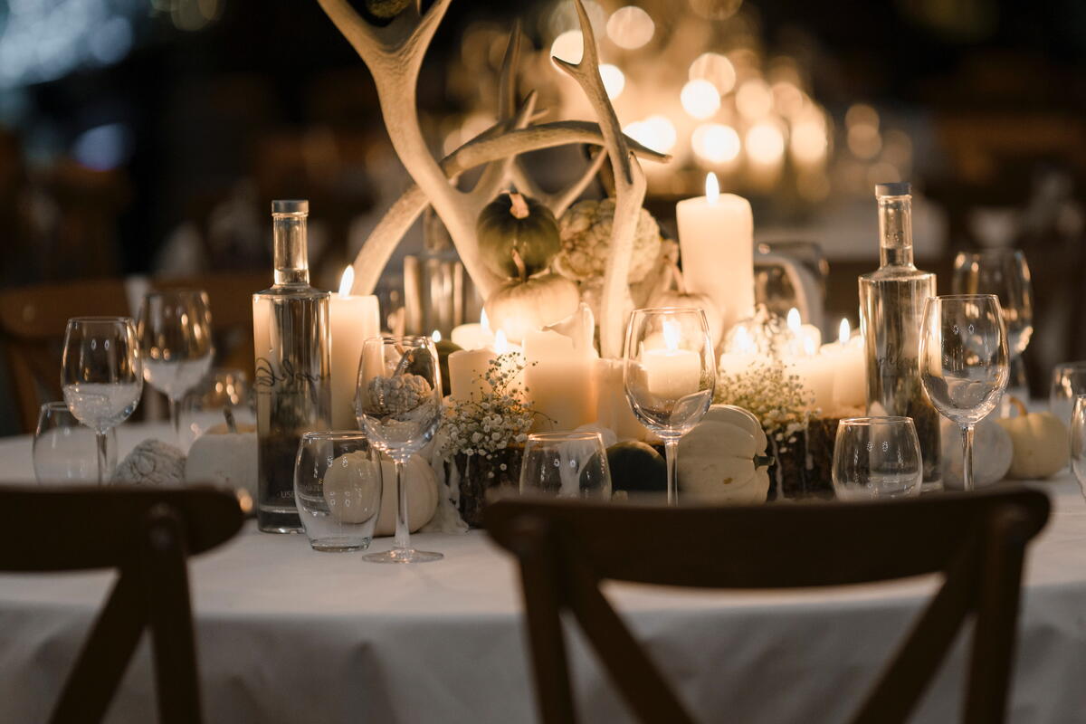 Christmas Tables in the Grand Hall
