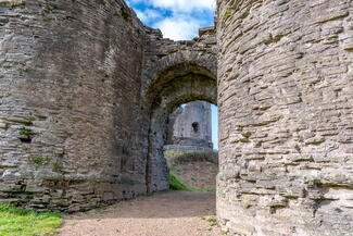 View through old gate of longtown castle