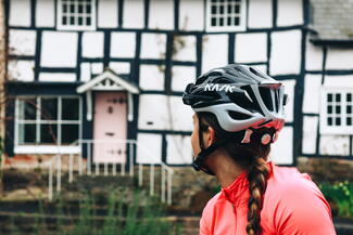 Woman on bike, Pembridge