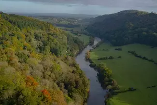 View of river wye