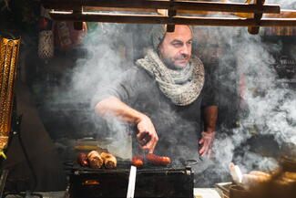 Sausage grilling