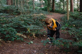 boy on the trail