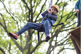 Rope Swing at Oaker Wood Activity Centre