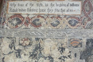 Tudor wall painting 