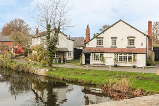 View from a bridge in Eardisland Herefordshire