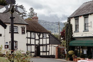 Black and white village in herefordshire 