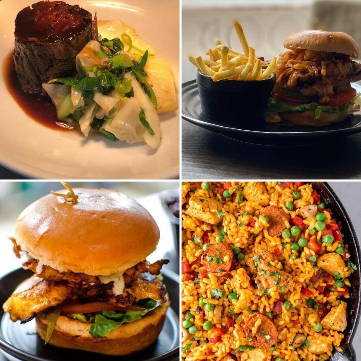 Paella, burgers and more