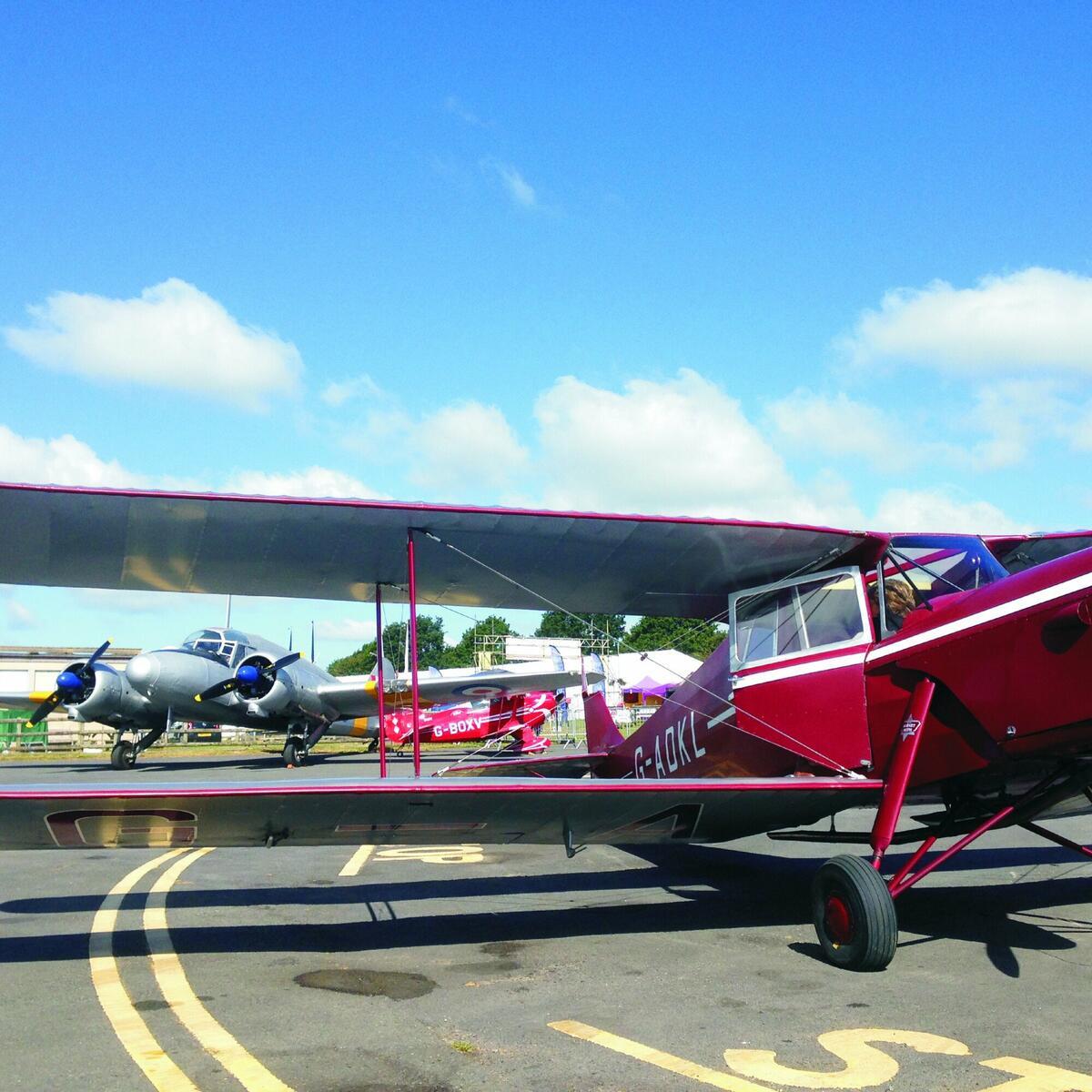 Aircraft visiting the Shobdon Food & Flying Festival