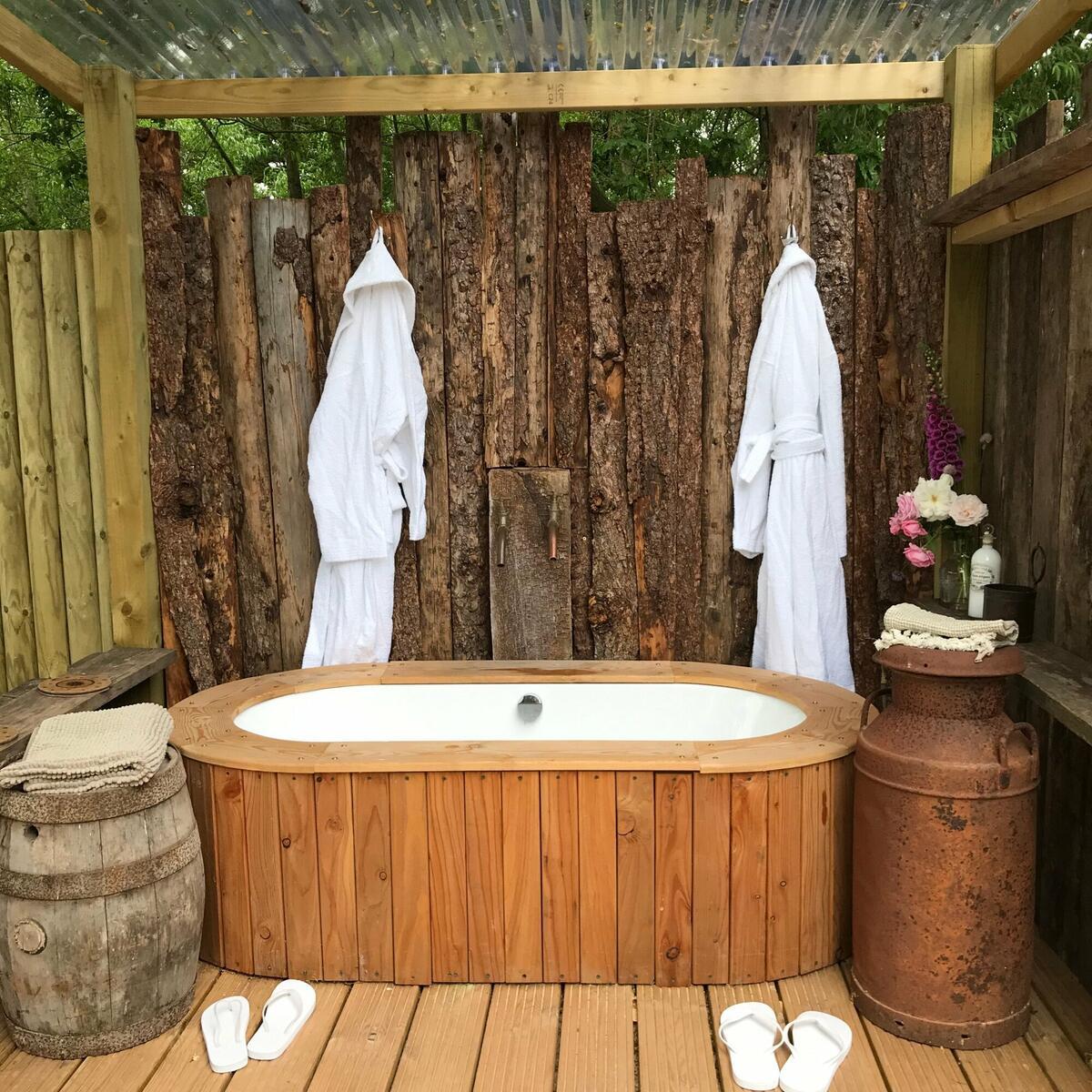 The Cider Shack's Outdoor Bath
